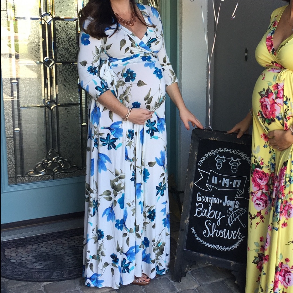 Long maternity dress
